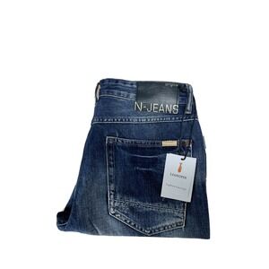 N-‎ Jeans Womens Size 30x10 Bermuda Shorts Capri Denim Jeans Ripped Distressed
